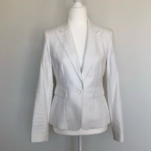 Nine West Lined Linen Blazer Sz 2